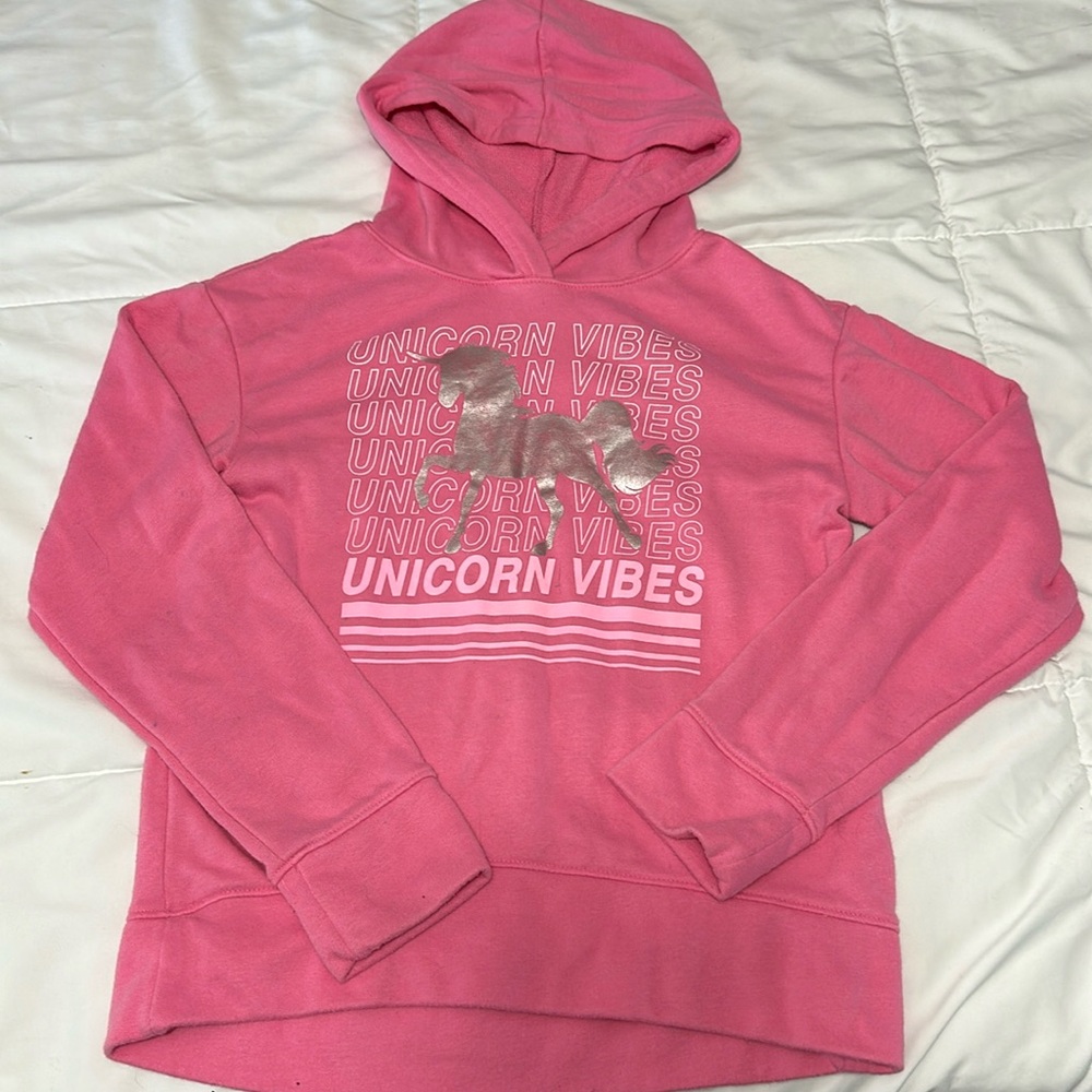 Lot of 7 sweatshirts/tops/vest, girls size 10/12.